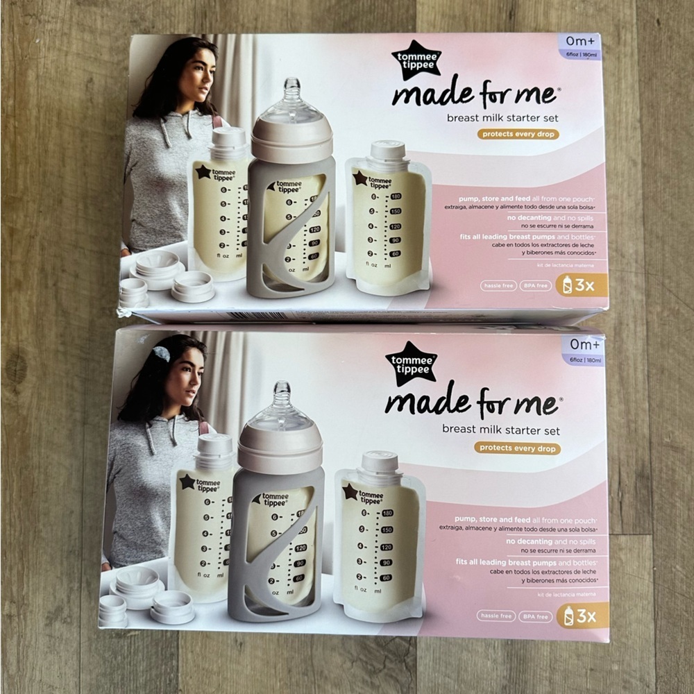 New Bundle X2 Tommee Tippee Made for Me Breast Milk Starter Set